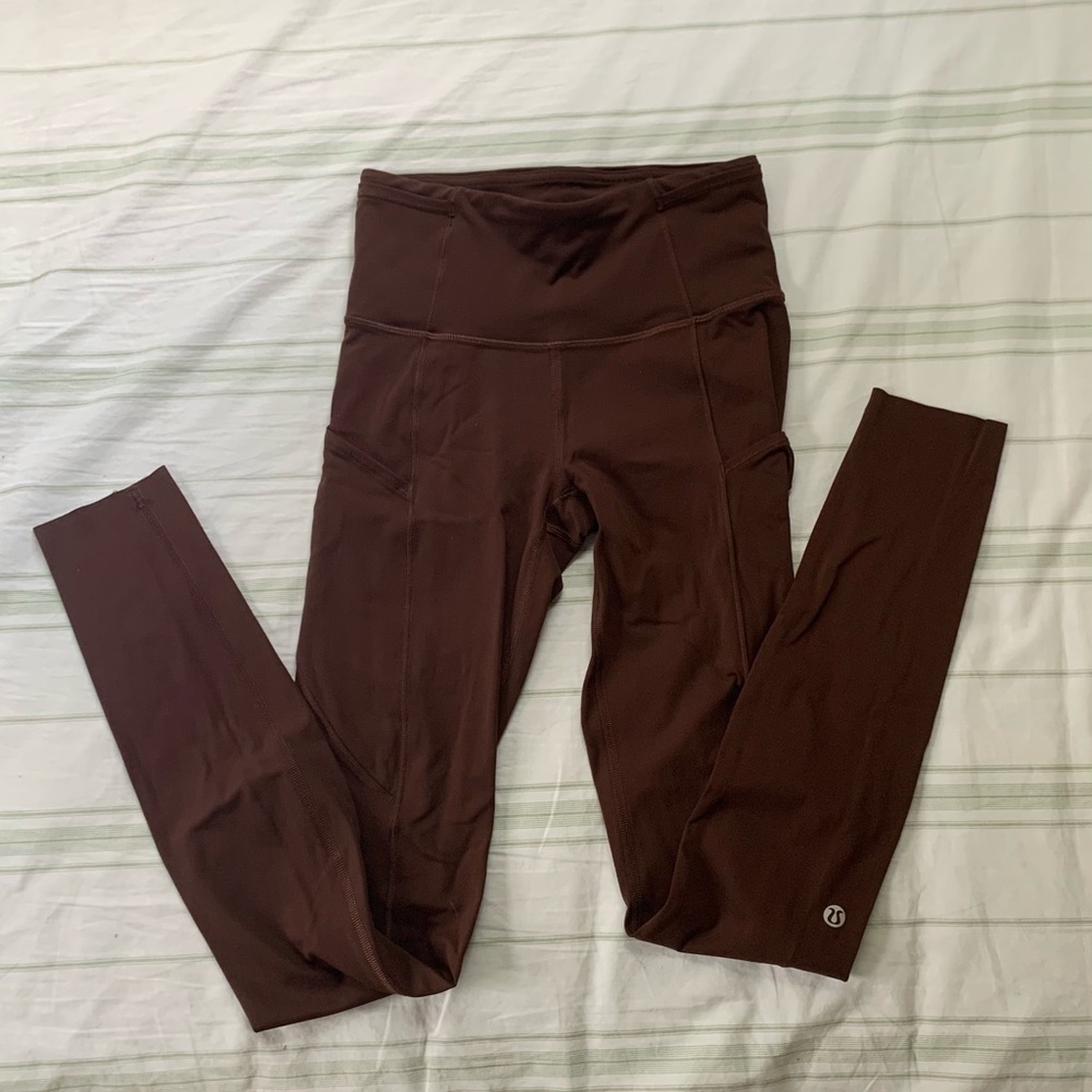 NOT FOR SALE DO NOT BUY Brown lululemon speed up leggings 28”